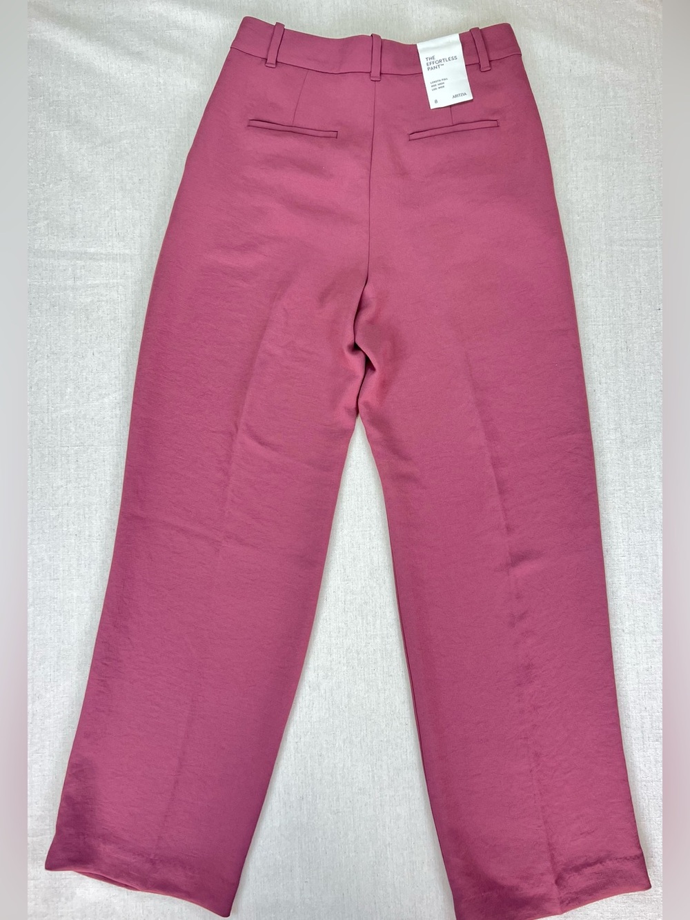New Aritzia Effortless High-Waist Wide-Leg Pants in Rose Pink - Size 8 - Picture 2 of 8